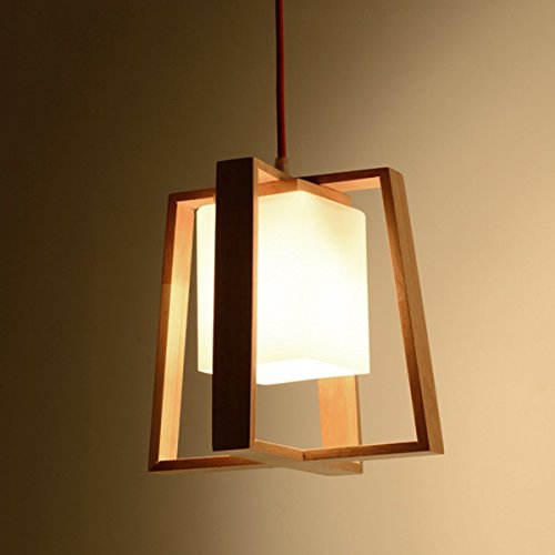 Preisvergleich Produktbild AJZGF Moderne Einfache Holz-Kronleuchter Restaurant Wohnzimmer Bar Art Einzel-Kronleuchter