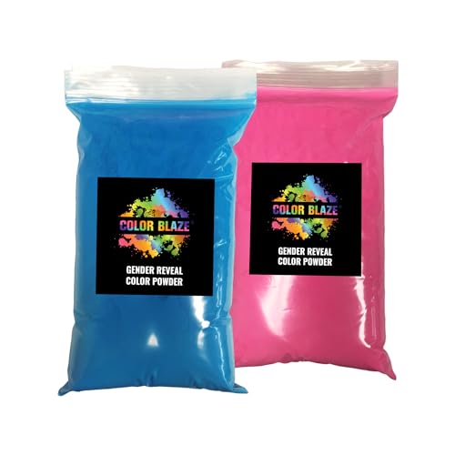 Color Blaze Baby Gender Reveal Powder (Blue & Pink)
