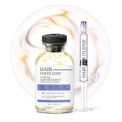 Lab-grade 5% Deoxyribose Sugar Hair Serum Gel - 2-Deoxy-d-ribose 2DDR 3% Redensyl 5% Biotin 2% Anagain | Hair Fertilizer for Hair Growth For Black Hair Block DHT & Support Hair Regrowth - 2oz Bottle