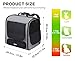 Pecute Cat Carrier Backpack Pet Carrier Backpack Widen Large Space, Stable Pet Backpack for Cat Small Dog, Ventilated Pet Backpack Miniature Dachshund Bag Suitable for Hiking, Camping Grey
