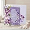 Katy Sue Dusky Violet Blooms, Die Cut Flowers & Leaves Pack. 12 Sheets of Pre-Cut Double-Sided Paper Flowers & Leaves in a Purple Colorway from Card Making Supplies. UK-Made. #4