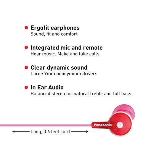 ErgoFit-Kabelgebundene-Ohrhoerer-In-Ear-Kopfhoerer-mit-Mikrofon-und-Anrufsteuerung-ergonomische-passgenaue-Ohrmuscheln-SML-35-mm-Klinkenstecker-fuer-Handys-und-Laptops-RP-TCM125-P-Rosa