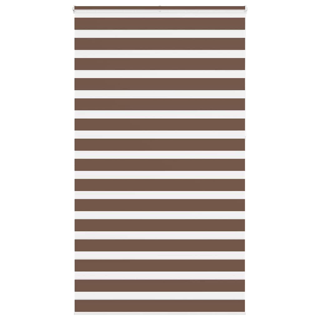 Doppia tenda avvolgibile marrone, 120 x 230 cm, Klemmfix, senza | Flessibile protezione dagli sguardi indiscreti e regolazione della luce per soggiorno e camera da letto. Fissaggio con viti o