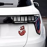 MACMRD Auto Aufkleber 10,2 * 14,9 cm Auto Aufkleber Starke Wildschwein Aufkleber PVC Beliebte Tier