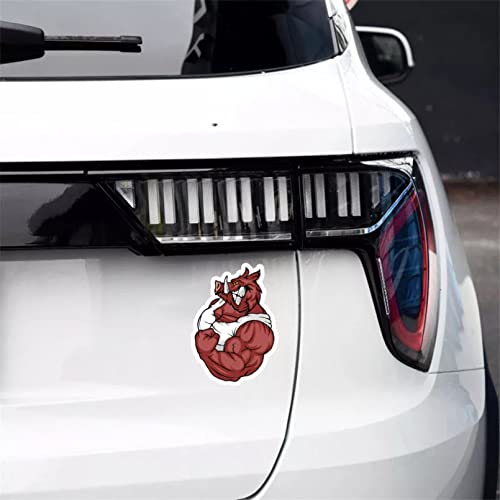 MACMRD Auto Aufkleber 10,2 * 14,9 cm Auto Aufkleber Starke Wildschwein Aufkleber PVC Beliebte Tier
