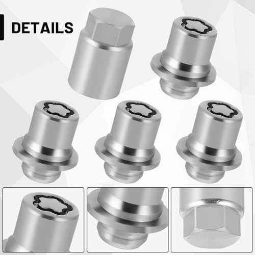 Image of Wheel Lock Lug Nut Set M12 x 1.5 Anti Theft Car Wheel Lock Lug Nuts Fit for Toyota Avalon Camry Corolla Mirai Prius Sienna Tacoma Lexus ES350 IS250 NX200T RX350 Replace 00276-00900