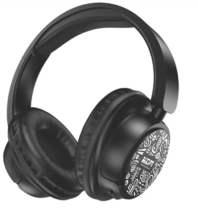 Image of KM 550H Funk Wireless Neckband Headphones, Bluetooth 5.4, 16H Playtime, TF Card Support, Voice Assistant, Adjustable Neckband, Type-C Charging,Black