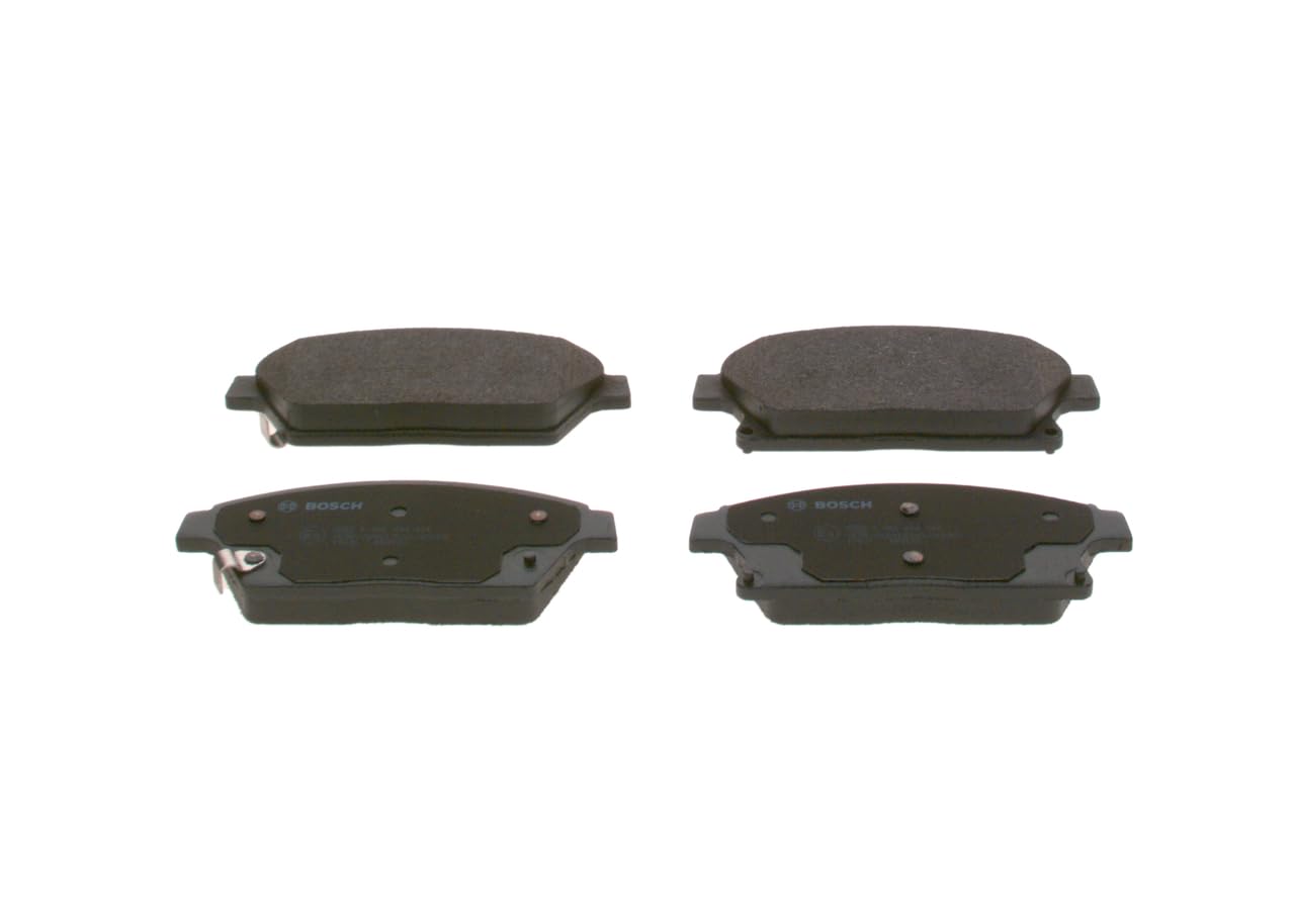 Bosch BP1356 - Plaquettes de Frein Avant pour Voiture - Qualité Bosch - Réduction du Bruit et de la Poussière - Certifié ECE-R90 - Sans Cuivre - Jeu de 4 Plaquettes