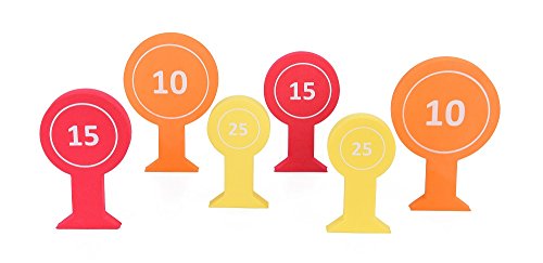 Stykyt Soft Bullet Targets - Magnetic or Self-Standing, Great for Nerf or Soft Pellet Guns (Multi - Pack of 6)