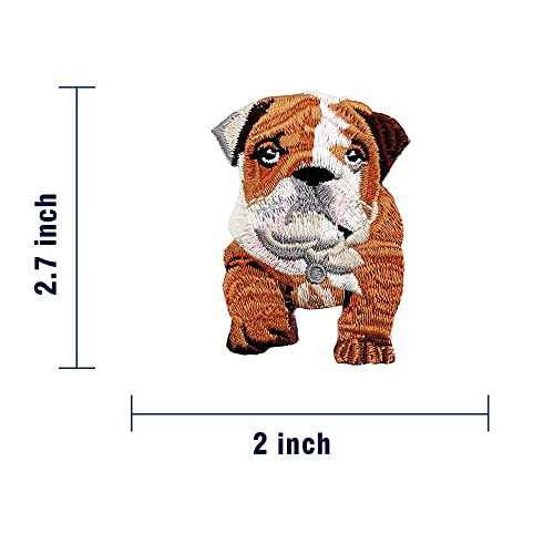 Obokata Iron On Patch, Lovely Dog Patches, Vivid Embroidered Badge Sew On Emblem Applique Diy Accessories For Vest Jackets, Clothes, Shirts, Hats, Backbags, Pants & Jeans. 2"X 2.7" #TOP5