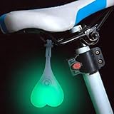 Nettoyer pratique : Le feu arrière en forme de cœur est facile à nettoyer et il n'est pas nécessaire de le démonter lors du nettoyage du vélo. C'est très pratique pour vous.