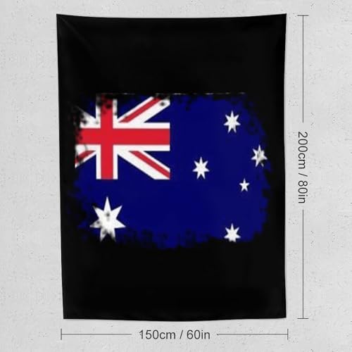 Tapiz de la bandera de Australia vintage: decoración de pared estética para sala de estar 2