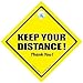 KEEP YOUR DISTANCE Panneau de voiture,autocollant,bébéà bord,CONDUITE SIGNE,Automobile Plaque,véhicule joke voiture signkeep votre distance,à bord Style,à Dos OFF ,talonnage ,Tailgater,ANTI-