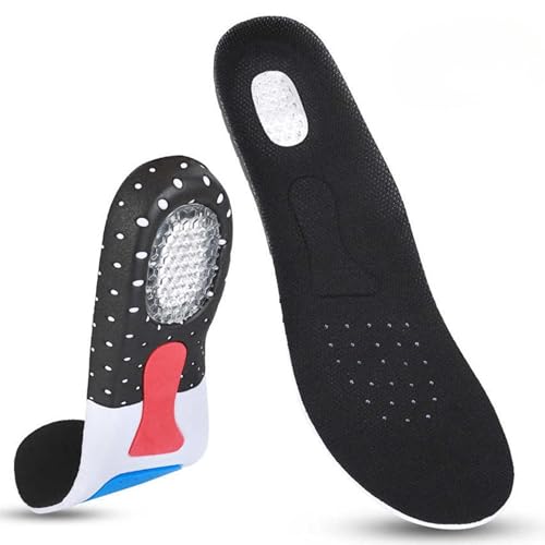 Image of Orthotic Insoles for Men & Women, Arch Support Insoles for Plantar Fasciitis, Flat Feet Inserts, Heel Pain Relief, Shock Absorbing Shoe Insoles, Trim to FIt (Large UK Size 7-12)