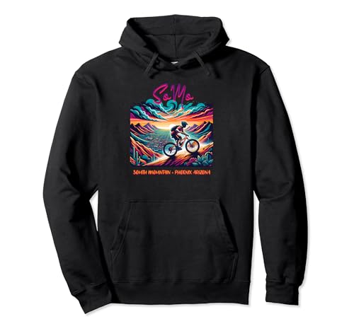 Camisetas SoMo MTB South Mountain Biking Sunset Phoenix Arizona Sudadera con Capucha