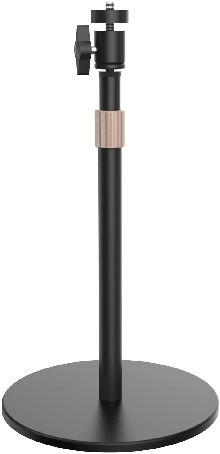 Nuroum Desk Mount for Webcams, 25 cm-41 cm Adjustable Height, 360° Rotatable Desk Stand, Robust and Stable Bracket, Compatible V403/V21/V21-AF/C40/V11 & Other Devices with 1/4’’ Thread