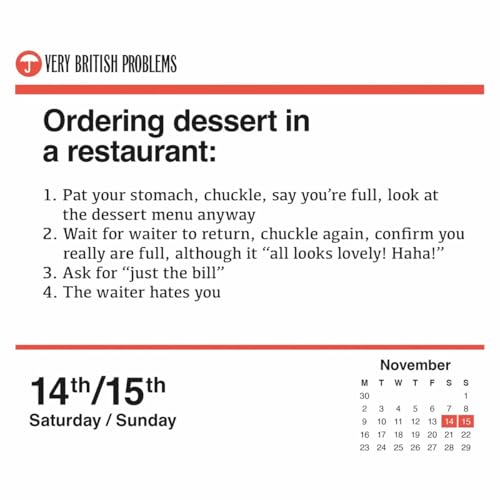 Carousel Worldwide, Very British Problems 2026 Easel Desk Calendar - Image 6