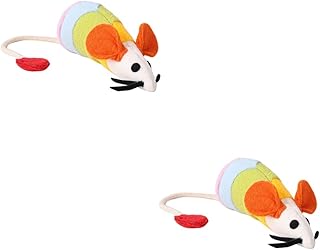 iplusmile 2 Pçs Brinquedo De Gato Mastigar Brinquedos Para Cachorros Gatinho Mastigar Brinquedo De Dentição Camundongos Para Gatos Gato Teaser Pequeno Brinquedo De Gatinho Brinquedo De