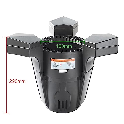 Pulitore automatico per piscine e skimmer galleggiante per laghetto, per laghetto e piscina, efficace estrattore di superfici per la manutenzione del giardino