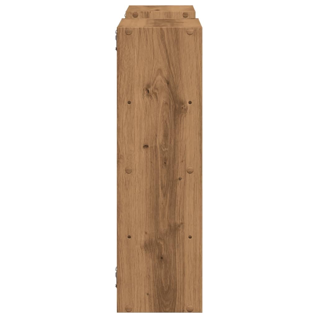 Tidyard Étagère Murale chêne Artisanal 96x18x60 cm Bois d'ingénierie Tablette Flottante Étagère à Plantes, Murale de Rangement pour Salon, Salle de Bain, Chambre, Couloir, Cuisine, Bureau