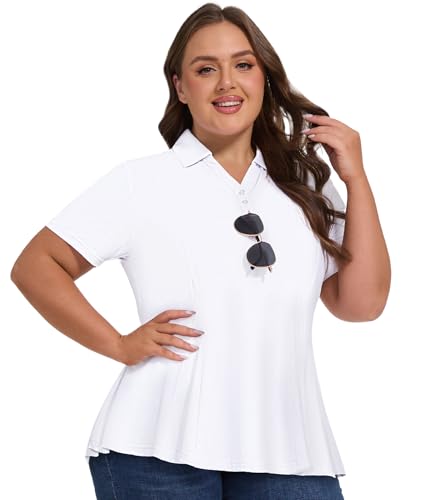 Casei Women's Plus Size Golf Polo