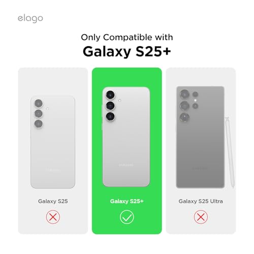 Image of elago Compatible with Samsung Galaxy S25 Plus Case, Liquid Silicone Case, Full Body Protective Cover, Shockproof, Slim Phone Case, Anti-Scratch Soft Microfiber Lining, 6.7 inch (Lovely Pink)