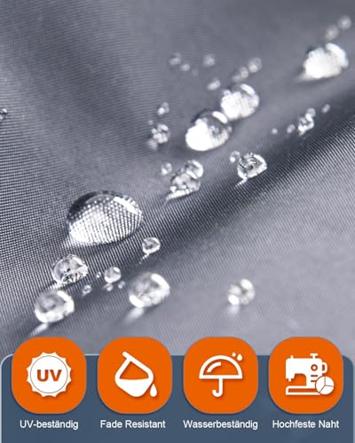 Sonnensegel Wasserdicht 3x4m Rechteckig, Premium HDPE 98% UV Atmungsaktiv, Mit Rostschutz Ösen Und Kordel, Wetterfest & Reißfest, Geeignet für Außenbereich, Garten, Camping, Terrasse(Hellgrau)