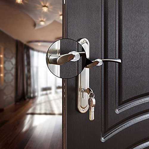 10 Pcs Fermaporte per maniglie per porta, Forma ad...