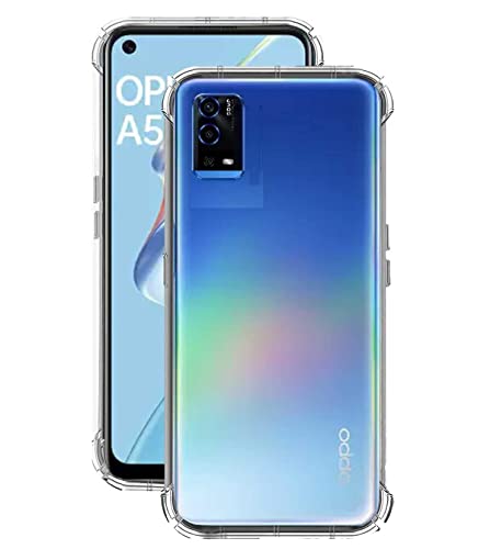 Image of Transparent Rubber Back Cover Compatible Model for Oppo CPH2325 / A55 - Transparent