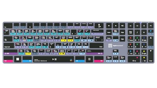 Image of Logickeyboard Titan Wireless Backlit Keyboard for Davinci Resolve - Windows