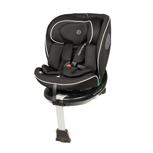 Ickle Bubba Radial i-Size Plus 360° Rotating Car Seat – ISOFIX, Birth to 150cm (Approx. 12 yrs*), Rear & Forward Facing, Memory Foam Headrest, Side Impact Protection (Black) - Image 3