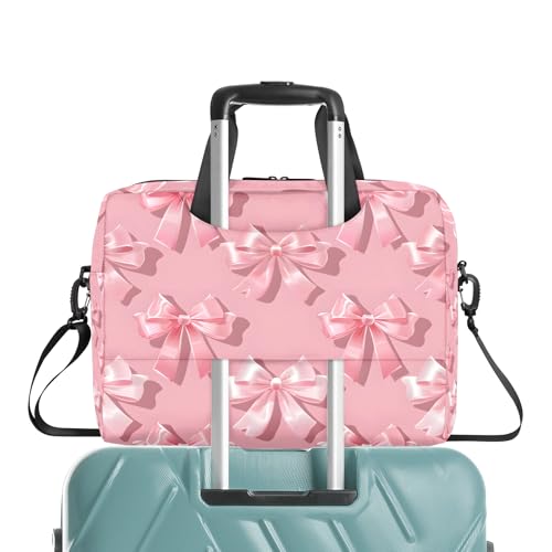 Funda para portátil 15.6 pulg con lazo rosa miniatura 7