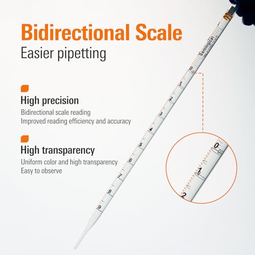 Pipettes sérologiques 50 ml PEKYBIO en polystyrène stérile pour laboratoires lot de 25 - 6