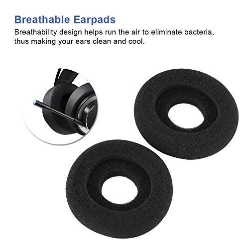 Foam Earbuds for Headphone Ear Tips Ear Buds Replacement Sponge Cover for H251 HW251 HW251N Headphones, Black - Image 4