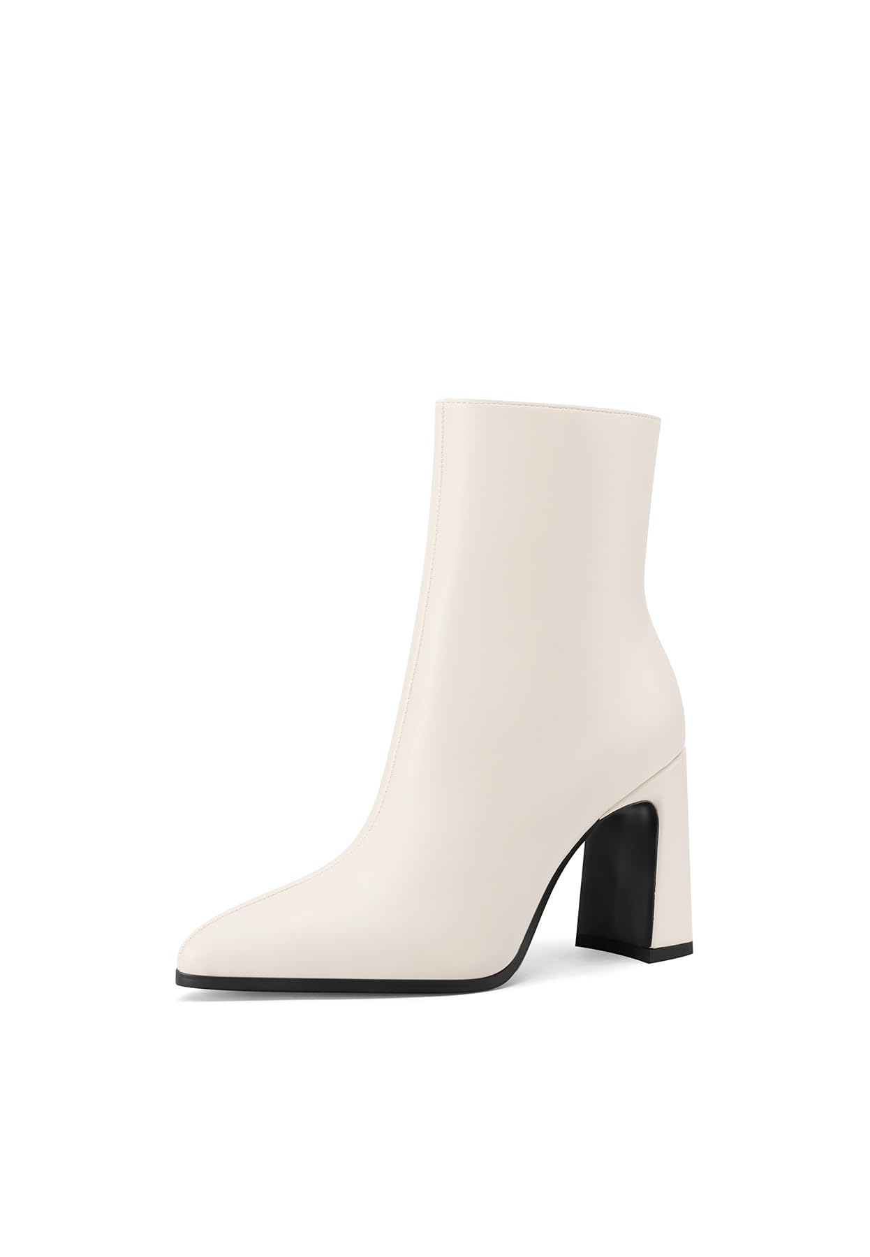QUEEN HELENA Tronchetti con Tacco Stivaletti a Punta Chiusa Casual Donna K3422