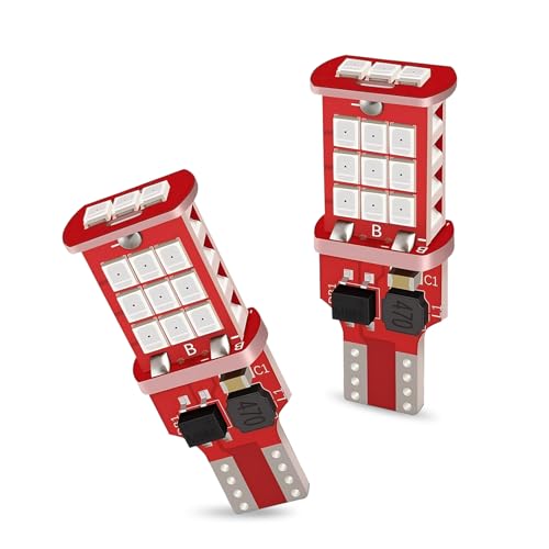 Bawkars 2 PCS 921 912 LED Bulb, Bright Strobe Flashing 3rd Third Brake Light, Non-Polarity