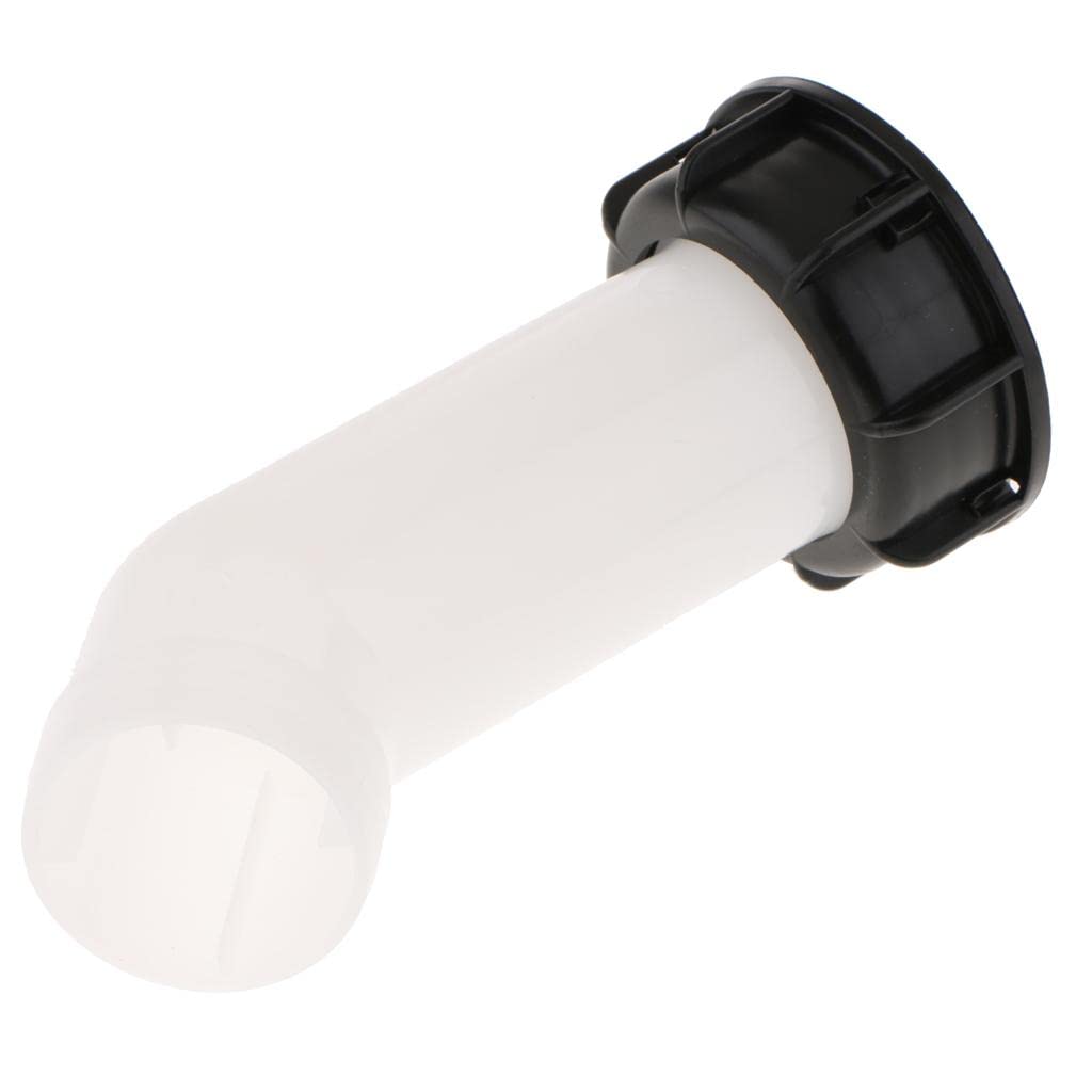 KAIYUEMAOYI 3" Extension Drain Hose Nozzle Nozzle Plug Valve for IBC Water Tank, Ball Valve Elbow Plus Cover