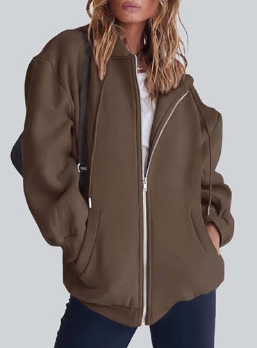 Image of PRETTYGARDEN Women's 2026 Spring Zip Up Y2K Hoodies Casual Long Sleeve Sweatshirts Fall Winter Track Jackets with Pockets