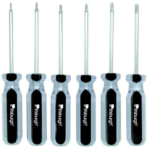 6 Piece Star Bit Screwdriver Set With Magnetic Tips: T10, T15, T20, T25, T27 And T30 #TOP10