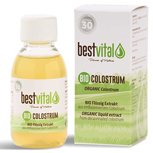 BIO Colostrum Liquid [125ml] | 100% Erstmilch aus DE/AT | Kinder & Erwachsene | Flüssiges Kolostrum zur Unterstützung des Immunsystems | Hohe Verträglichkeit | Deutsches BIO-Siegel