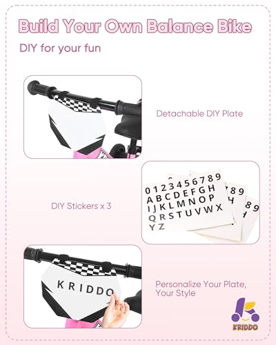 Image of KRIDDO 2-in-1 Tricycle and Balance Bike for 2 Year Old with Training Wheels