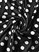 SOFIA'S CHOICE Women's High Waist Polka Dot Skirts A Line Mesh Midi Skirt Black White Large