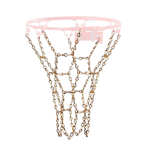 8-Hook Mini Basketball Chain Net (Gold)