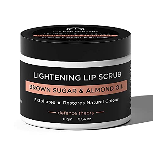 The Man Company Lightening Lip Scrub With Brown Sugar, Almond Oil, Vitamin E, Coconut Oil & Argan Oil For Dry & Chapped Lip, Restore Natural Colour, Nourishes, Moisturizes, Brightening, 10G #TOP1