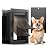 Dog Door for Wall, Medium Doggy Door with Aluminum Frame and Double Flaps, Easy to Install, Strong and Durable(Pets Up to 45 Lb), Extra Wide Telescoping Tunnel for Interior & Exterior Walls-Black/M