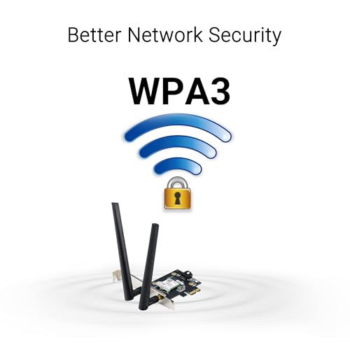 Image of ASUS BE6500 Tri Band PCI-E WiFi 7 (802.11be). Bluetooth 5.4, WPA3 Network Security, OFDMA and MU-MIMO, MLO, Win 11 only, TAA Compliant