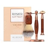 ✅ EL REGALO PERFECTO: Un gran regalo para hombres y mujeres que viene con todo lo que se necesita para afeitarse. El kit es un verdadero punto de atracción en cualquier baño de hombres y mujeres