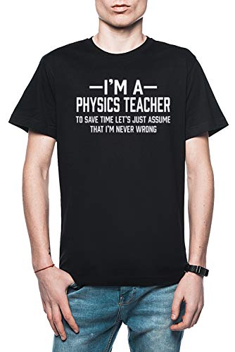 Rundi Physics Teacher Uomo T-Shirt Nero Dimensioni L - Men's T-Shirt Black