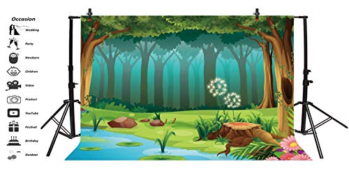 Fondo Fotográfico Vinilo 10x7ft Bosque Encantado miniatura 3