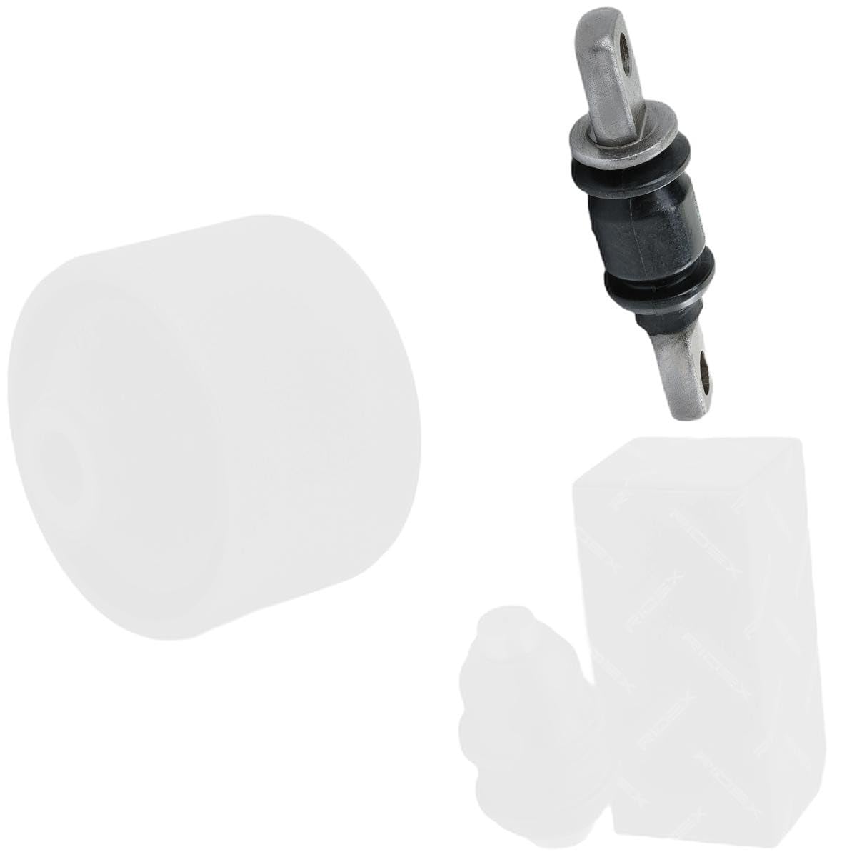 RIDEX 771R0177 Kit de réparation suspension de roue Avant Gauche Avant Droite sans fixation avec rotule de suspension avec support en caoutchouc Compatible avec HYUNDAI SANTA FÉ I SM